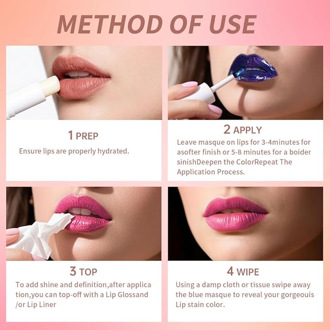 Lip Liner - Peel Off Lip Stain | Long Lasting Matte Lip Tattoo | Transfer Proof, Hydrating Formula with Hyaluronic Acid & Vitamin E | Vegan & Cruelty-Free | Ideal for All Skin Types(3+8# 2PCS)