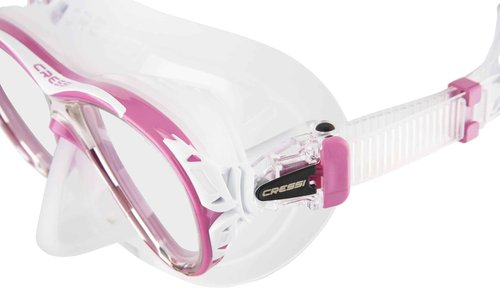 Cressi Naxos 2-Lens Masks, Clear/Pink