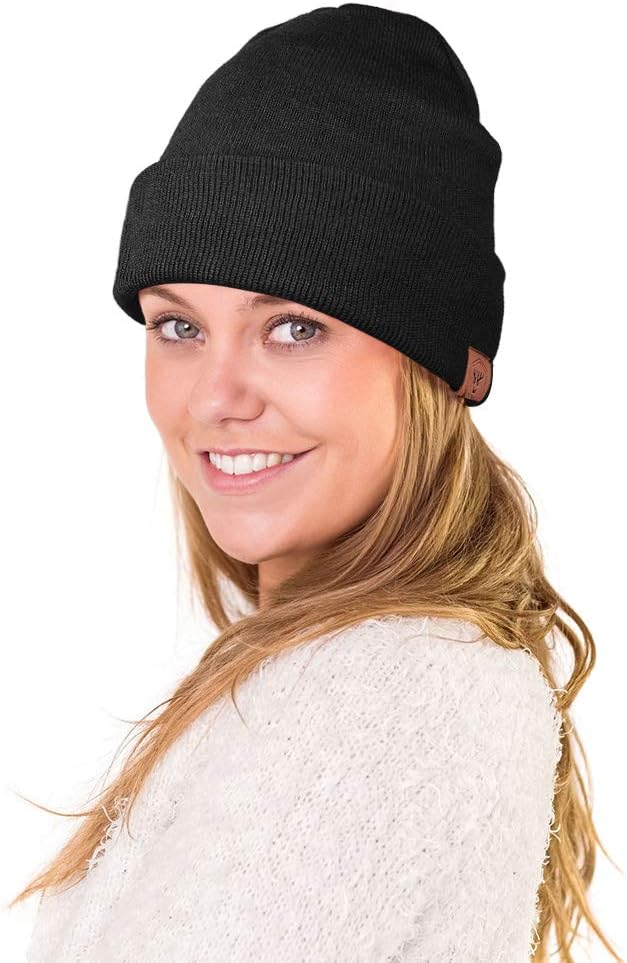 OZERO Winter Beanie Daily Hat - Thermal Polar Fleece Ski Stocking Skull Cap for Men and Women