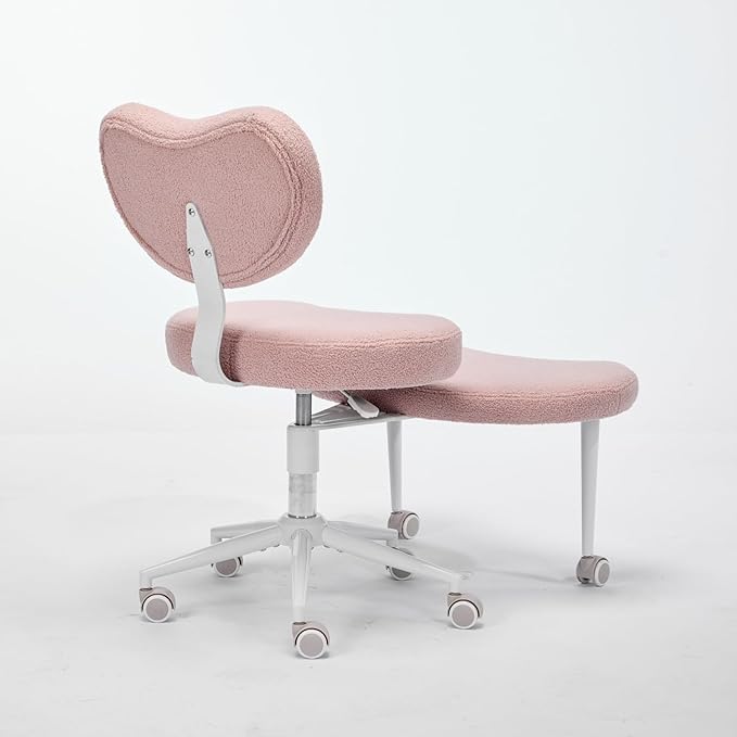 Meditation Chair Plus Teddy Pink Upgrade Version Home Office Solution Flexible Design for Fidgety Sitters Comfortable and Adjustable