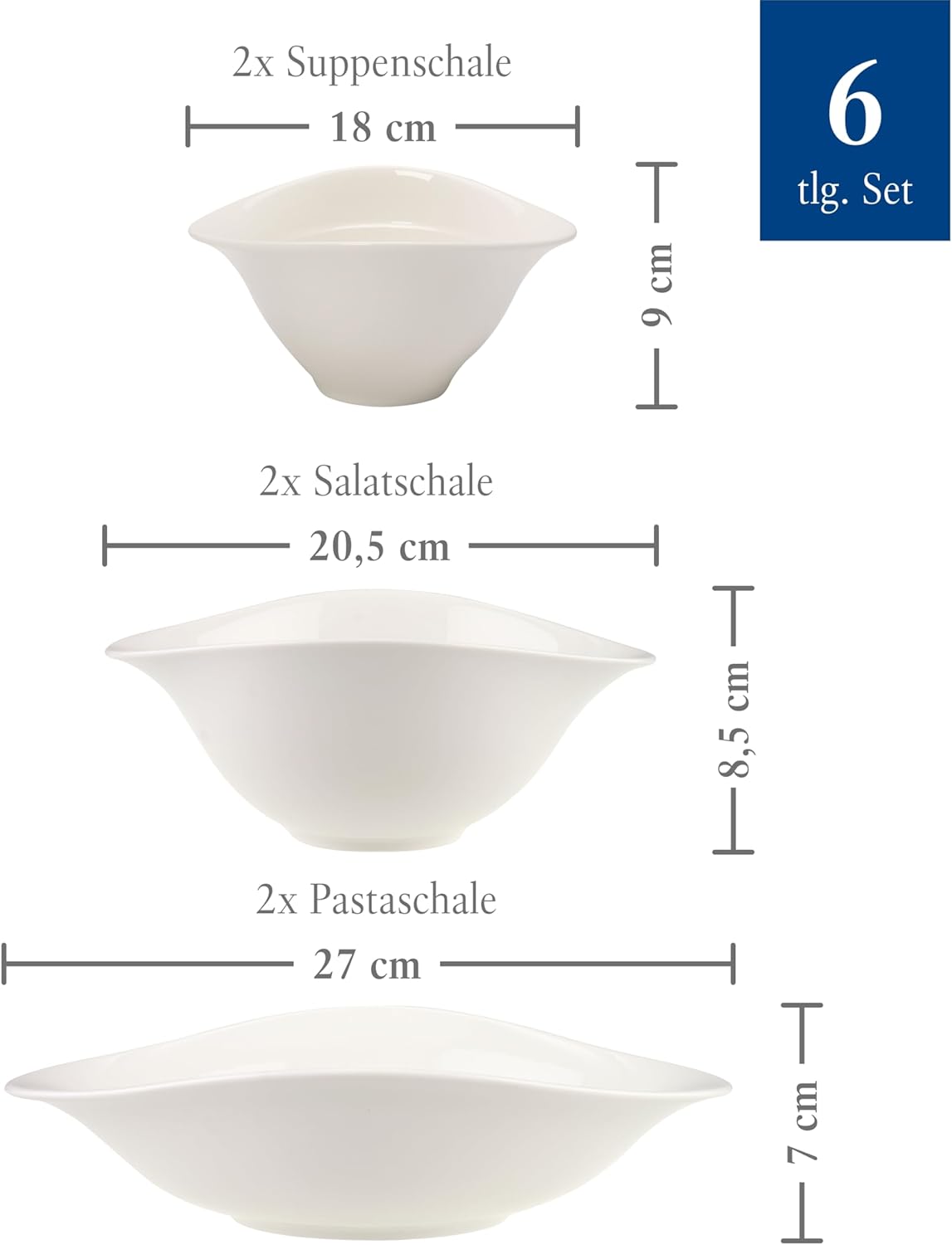 Villeroy & Boch Vapiano Pasta, Salad & Soup Bowls