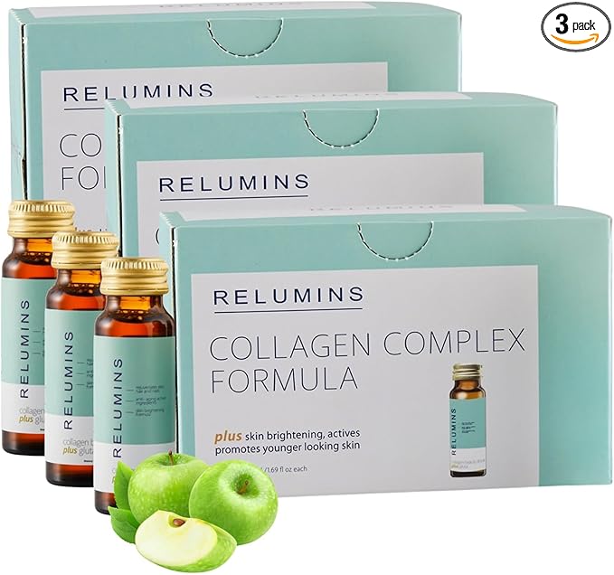 Relumins World's Most Advanced Collagen Drink - 10,000mg w/Glutathione & Antioxidants | USA's No.1 Liquid Collagen for New...