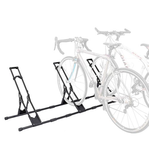 RELIANCER 3 Adjustable Bike Storage Stand,Bicycle Floor Parking Rack,Steady Bike Wheel Holder Fit All Mountain & Road Bikes,Indoor Outdoor Cycling Storage Organizer,Apartment Garage Cycle Tires Holder