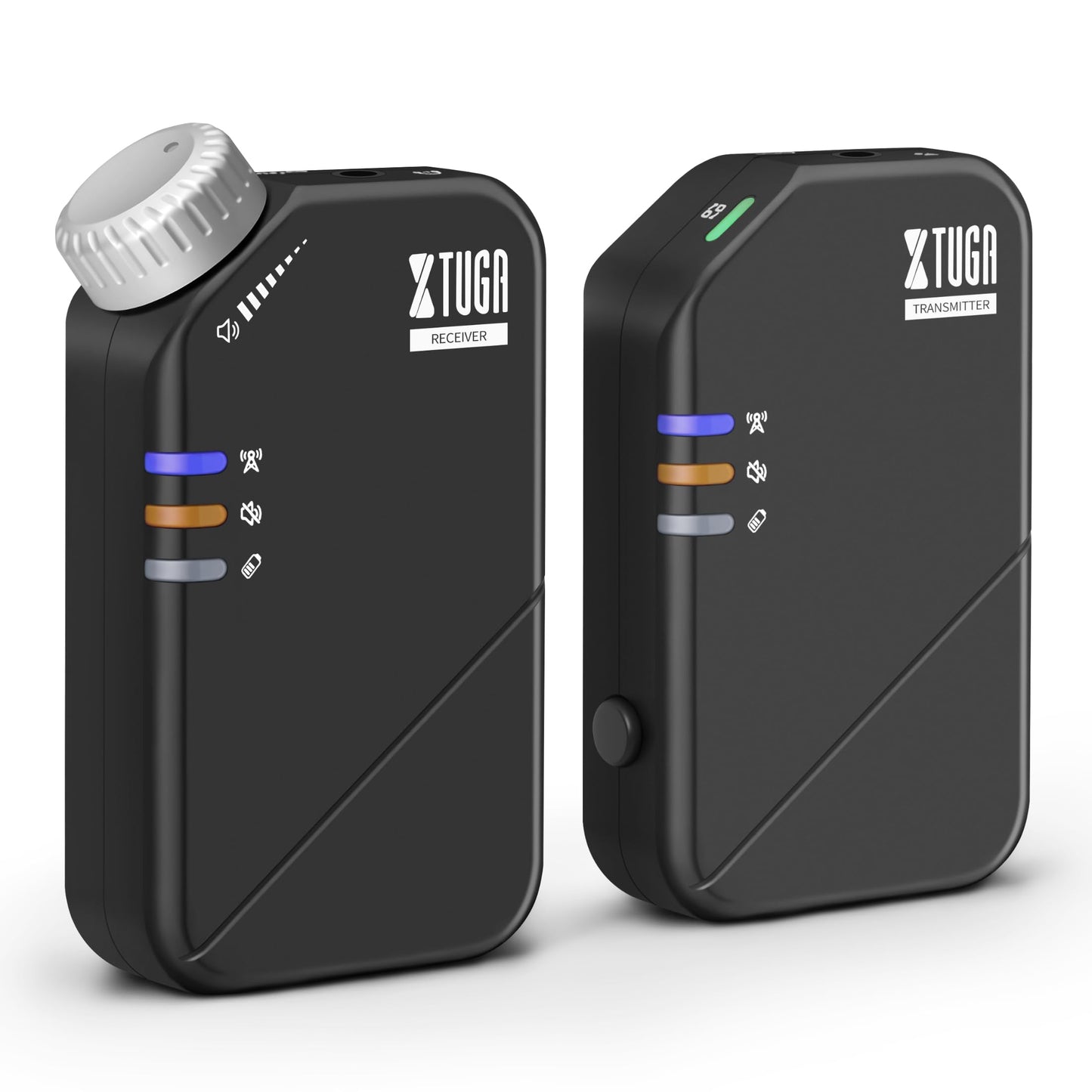Xtuga Wireless In Ear Monitor System, 2.4G Stereo Wireless Iem System With Low Latency, One Transmitter To More Receiver, Stage
