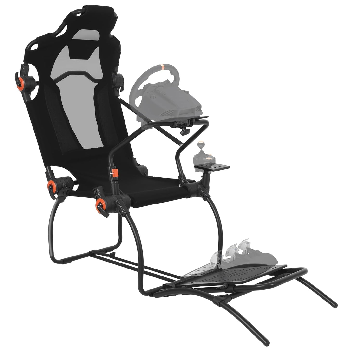 Garvee Racing Wheel Stand,Foldable Racing Simulator Cockpit for g923/g920/g29, Steering Wheel Stand & Foot Pedal Angle Adjustable,Sim Racing Cockpit for Thrustmaster t248p, Fanatec, Hori, Mad Catz.