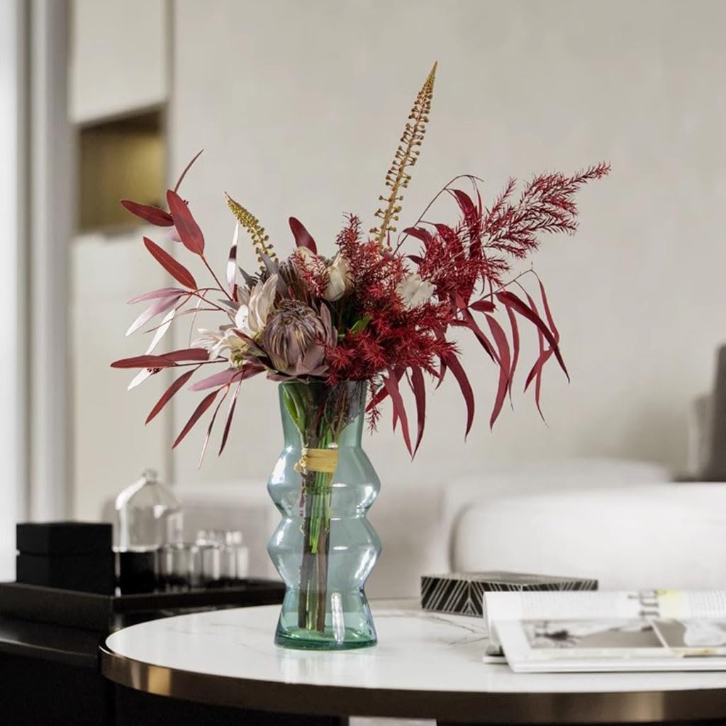 XUNTING Artificial Plants Indoor Modern Light Luxury Simulation Flower Art Set Decorazione Tavolo Da Pranzo Sala Conferenze Fiori Finti Fiori Secchi Decorazione Domestica Per Interni Plants Decor