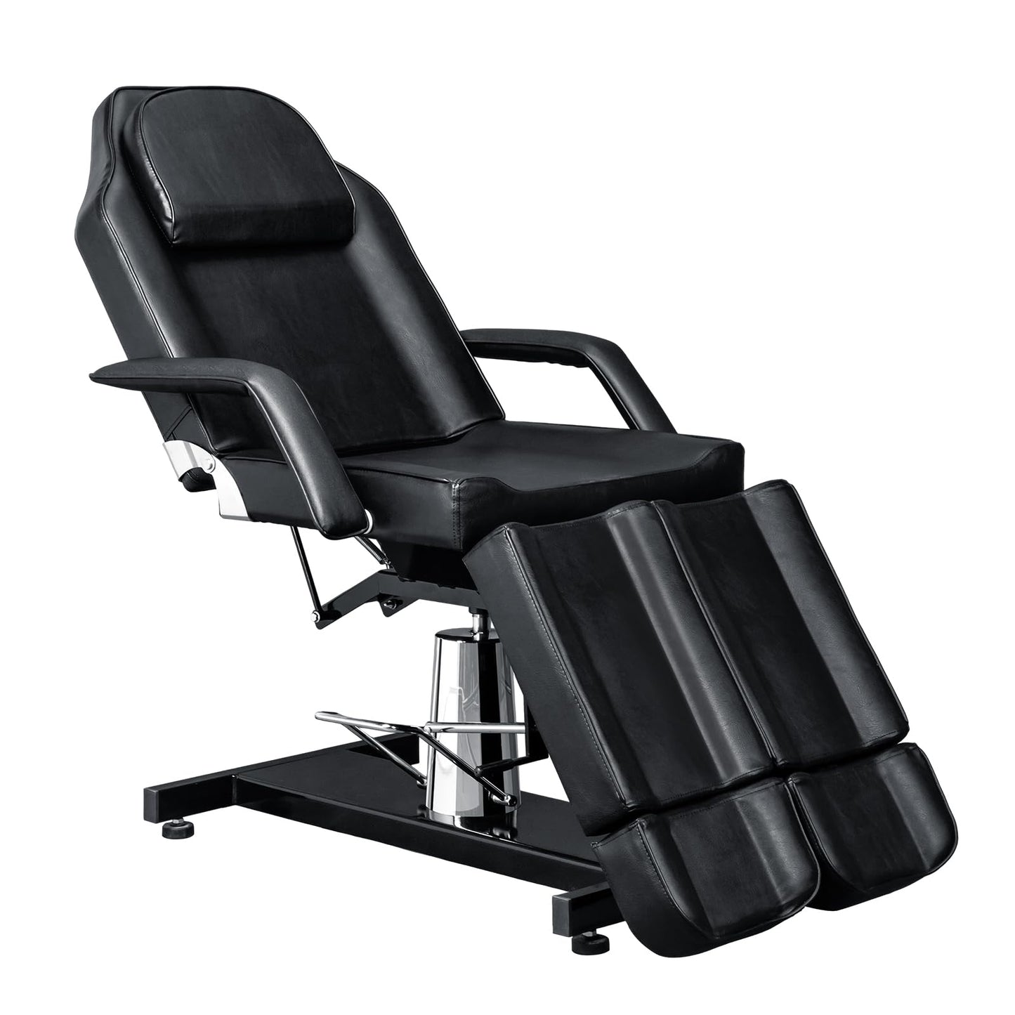 OmySalon Professional Tattoo Chair, Lash Chair Massage Table, Facial Bed with 2 Adjustable Split Legs, Esthetician Bed Table for