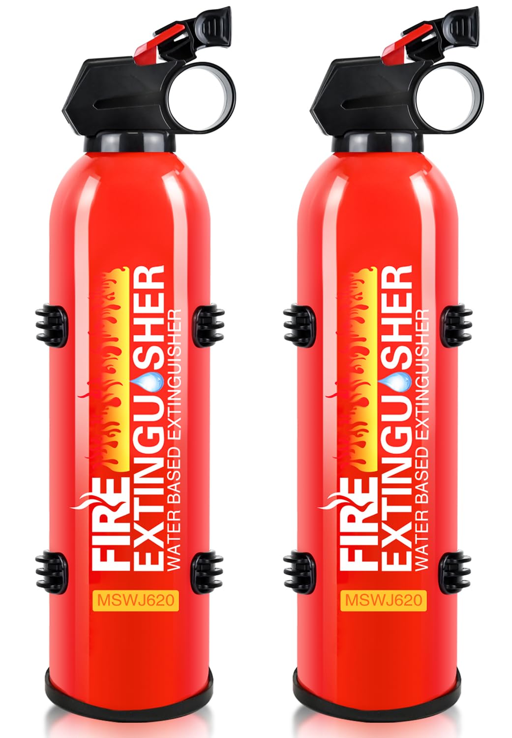 2 Pack Fire Extinguisher for Home with Wall Mount - 620ml Portable Fire Extinguisher for Car Vehicle Boat House Kitchen, Water-Based Fire Extinguisher for A, B, C, K Fire