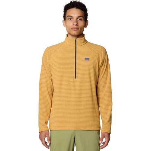 Mountain Hardwear Men's Summit Grid Half Zip, Sundown Gold, Medium