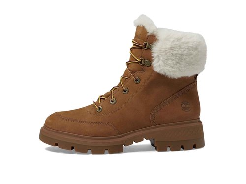 Timberland Women's Cortina Valley Winter Hiker WP Boot, Medium Brown Nubuck, 6