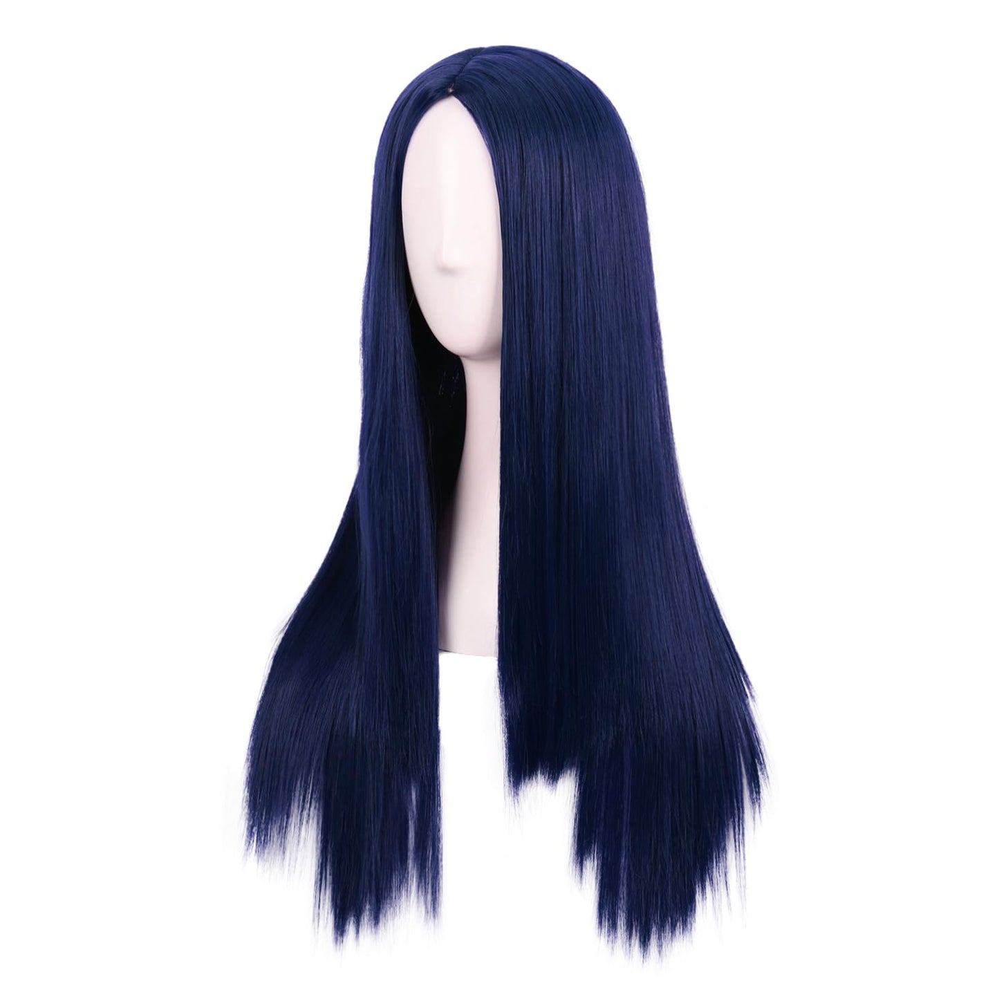 MapofBeauty 28 Inch/70 cm Women Special Long Straight Synthetic Wig (Midnight Blue)