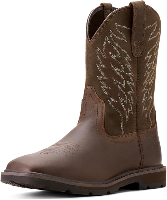 ARIAT mens Groundbreaker Wide Square Toe Work Boot