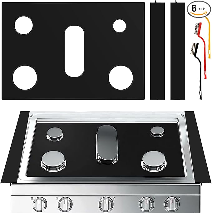 Stove Cover Gas Stove Top Burner Covers Protectors for Samsung Gas Range Stove Mat Protector Reusable,Oven Liners Mat,Non-...