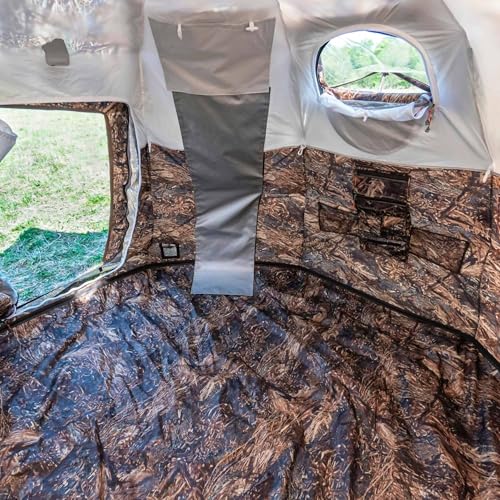 Rbm Outdoors Hot Tent with Stove Jack, Easy Setup 4 Season Winter Tents for Camping, Cold Weather Wall Double Layer Waterp...