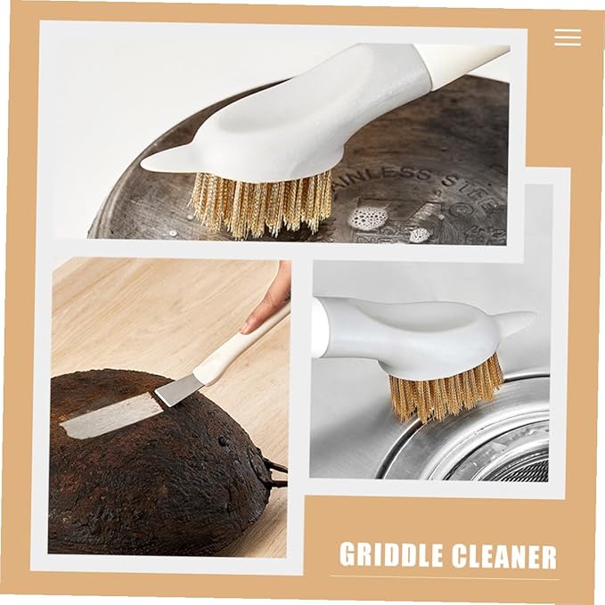 Multi-Function Cooktop Cleaning Brush with Sturdy Bristles for Gas Stove Kitchen Utensils and Window Groove Detail Cleaning and Kitchen Supply Tool