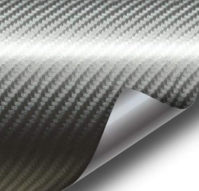 VViViD® Meteorite Dark Grey True R Carbon Fiber Vinyl Wrap Roll with Air Release Technology (1ft x 5ft)