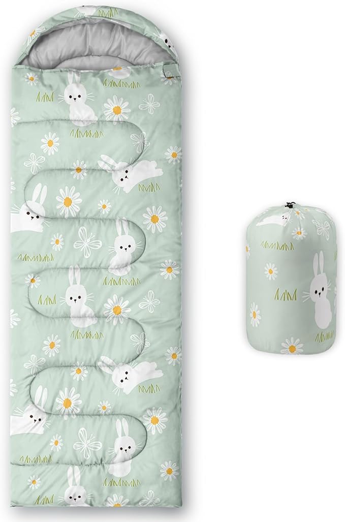 AILONEN Cartoon Car Sleeping Bags,Lightweight & Waterproof,3 Season Warm & Cool Weather,Cute Stars Printed Vehicles Transp...