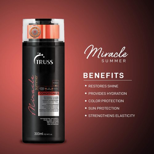 TRUSS Miracle Summer Shampoo and Conditioner Set Bundle