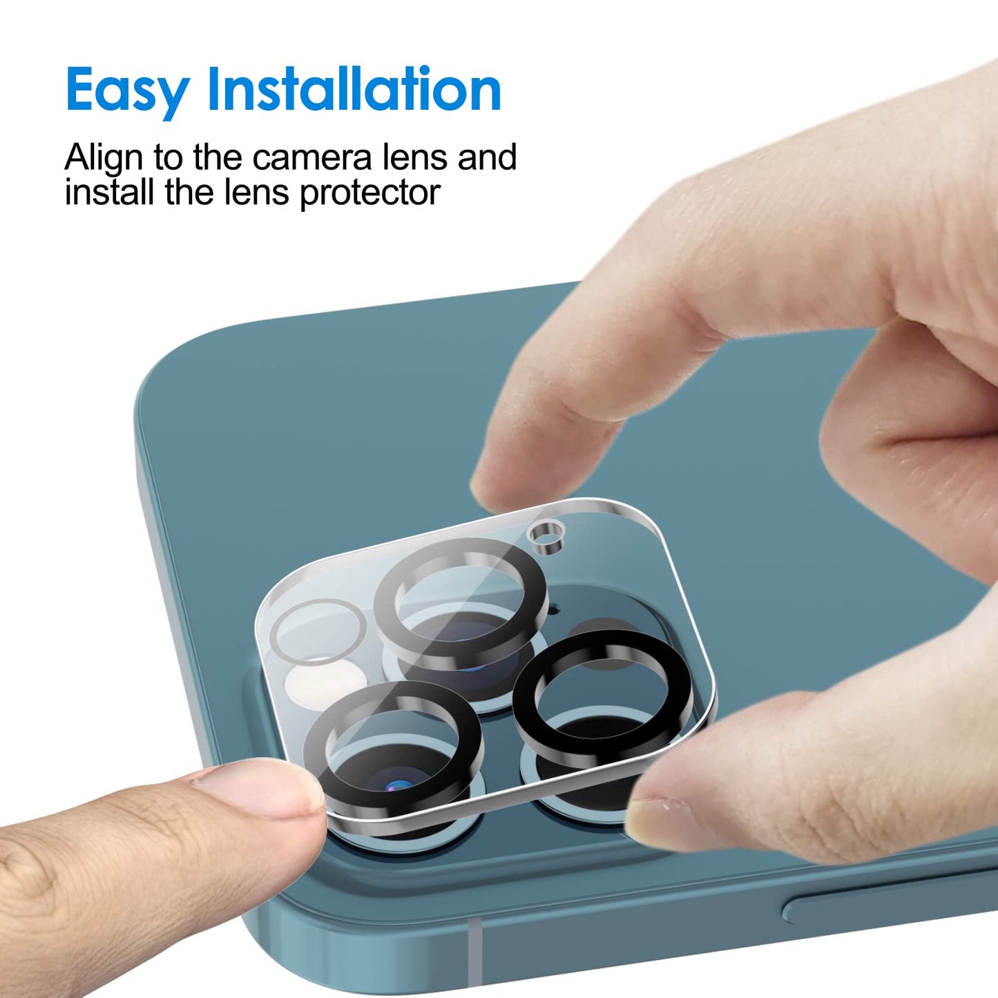 Jetech Camera Lens Protector For Iphone 12 Pro 6.1-Inch, 9H Tempered Glass, Hd Clear, Anti-Scratch, Case Friendly, Does Not Affe