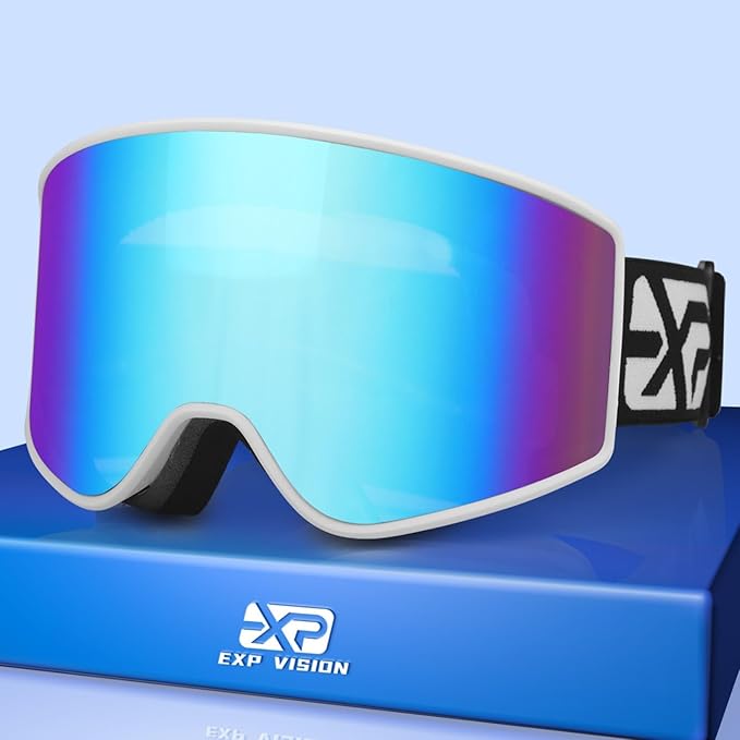 EXP VISION Ski/Snowboard Goggles Parent-child Snow Goggles Over Glasses for Men, Women Youth Kids