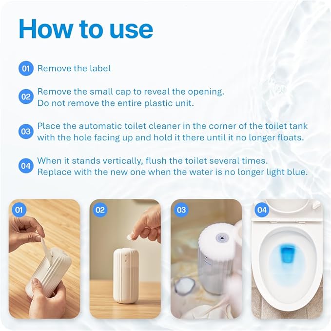 Fresh & Fresh Automatic Toilet Bowl Cleaners (Sunset Orange) - 16 Bottles(UPTO 2500 FLUSHES/Bottle), Commercial and Residential Toilet Cleaner 3-4 MONTH Lasting Toilet Bowl Cleaner Bottle