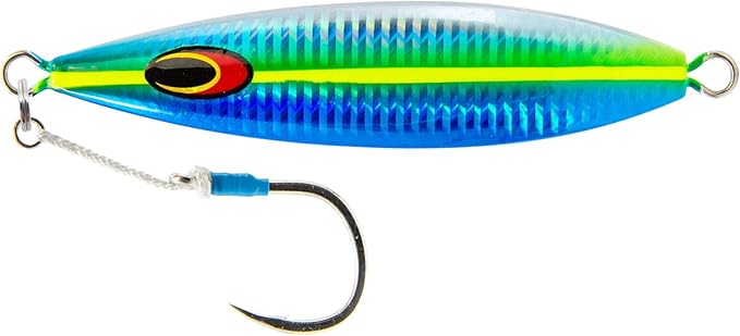 Nomad Design Back Slide Jig – Versatile Classic Teardrop Shape Shallow & Deep Water Fishing, BKK Assist Hooks The Gypsy