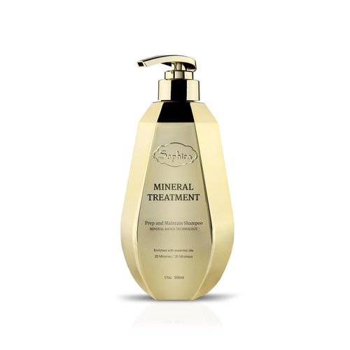 Saphira Mineral Treatment Prep & Maintain Shampoo - DeFrizz Treatment 17oz/ 500 ml