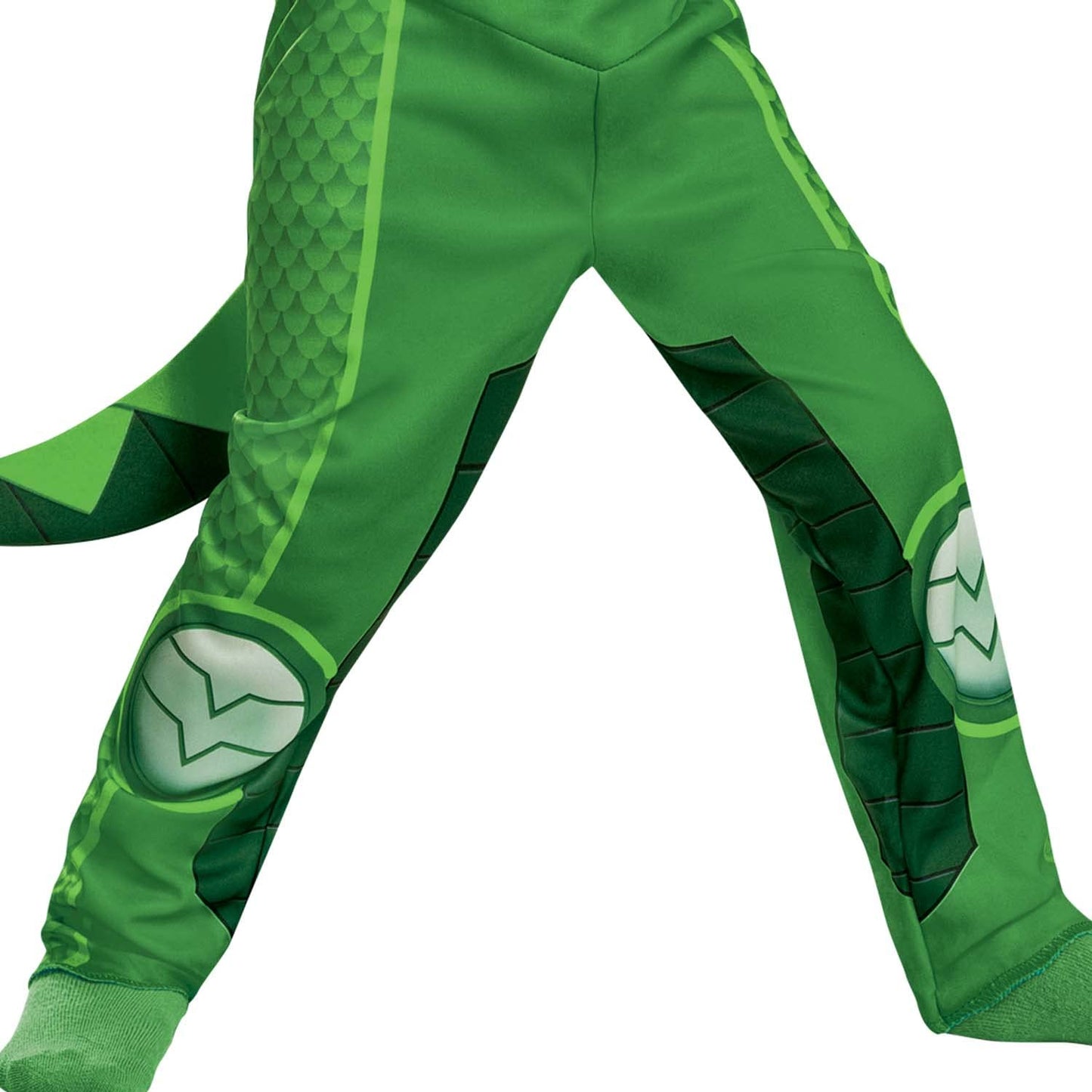 Disguise Gekko Costume for Kids, Official PJ Masks Megasuit Costume Jumpsuit and Mask, Toddler Size Medium (3T-4T)