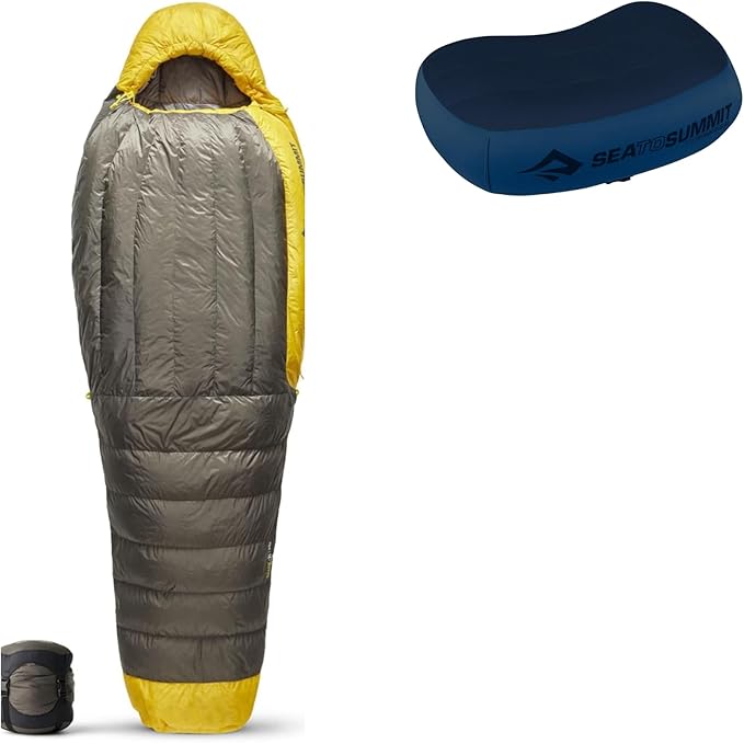 Sea to Summit Sleep System: Spark Sleeping Bag and Aeros Premium Pillow