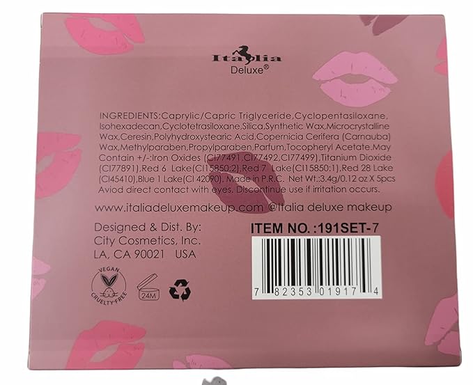 Italia Deluxe Top Five Baddie Babe Mousse Matte Lipstick Set