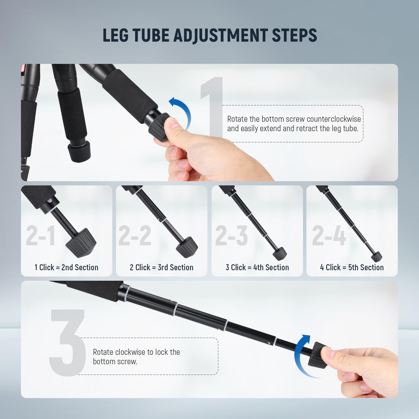 Neewer Mini Desk Camera Tripod With Cell Phone Holder Compatible With Iphone For Video Recording Filming, 20/50Cm Small Portable