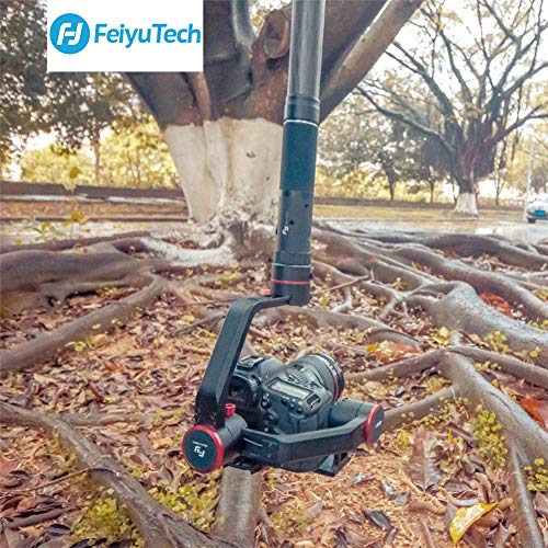 FeiyuTech 10.8" (275mm) Carbon Fiber Extension Pole – Lightweight, Durable with 1/4"-20 Screw, Compatible with Camera Gimb...