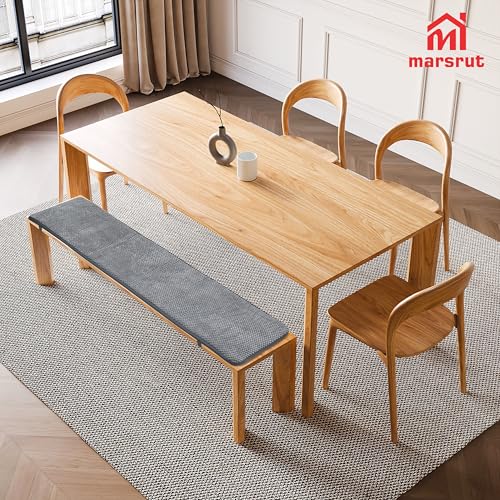 2Pcs Picnic Bench Cushions 38 x 12 in, Non-Slip Table Bench Mat Cover for Outdoor Indoor Furniture, Seat Pad for Dining, K...