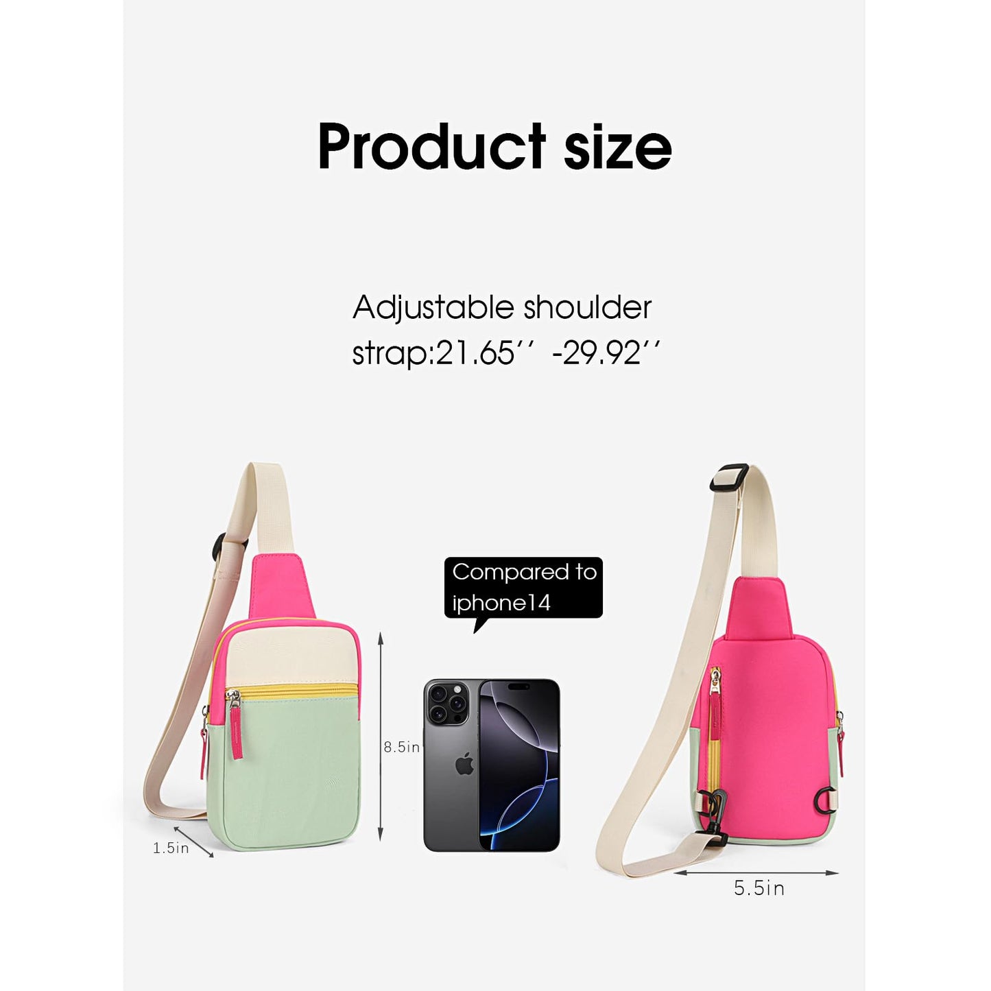 Cotmcor Kids Crossbody Small Sling Bag Girls Teen Fanny Pack Belt Bags Cute Backpack Purse Chest Bag for Girls Gifts