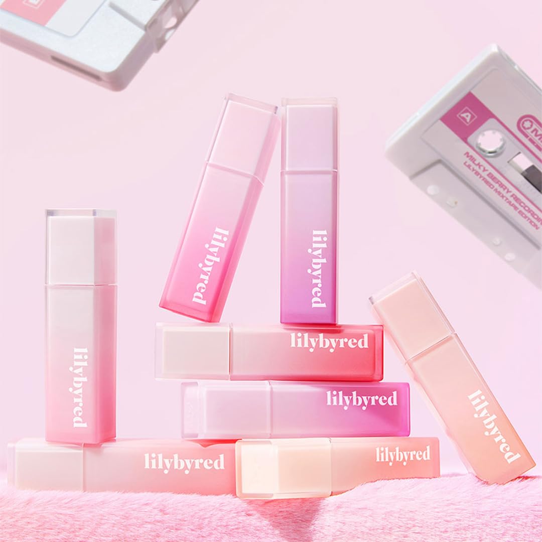 lilybyred Sweet Liar Milky Tint Mixtape Edition 4g - Moisturizing Hydro Matte Lip Tint with Soft Milky Finish (02 Rose Custard,