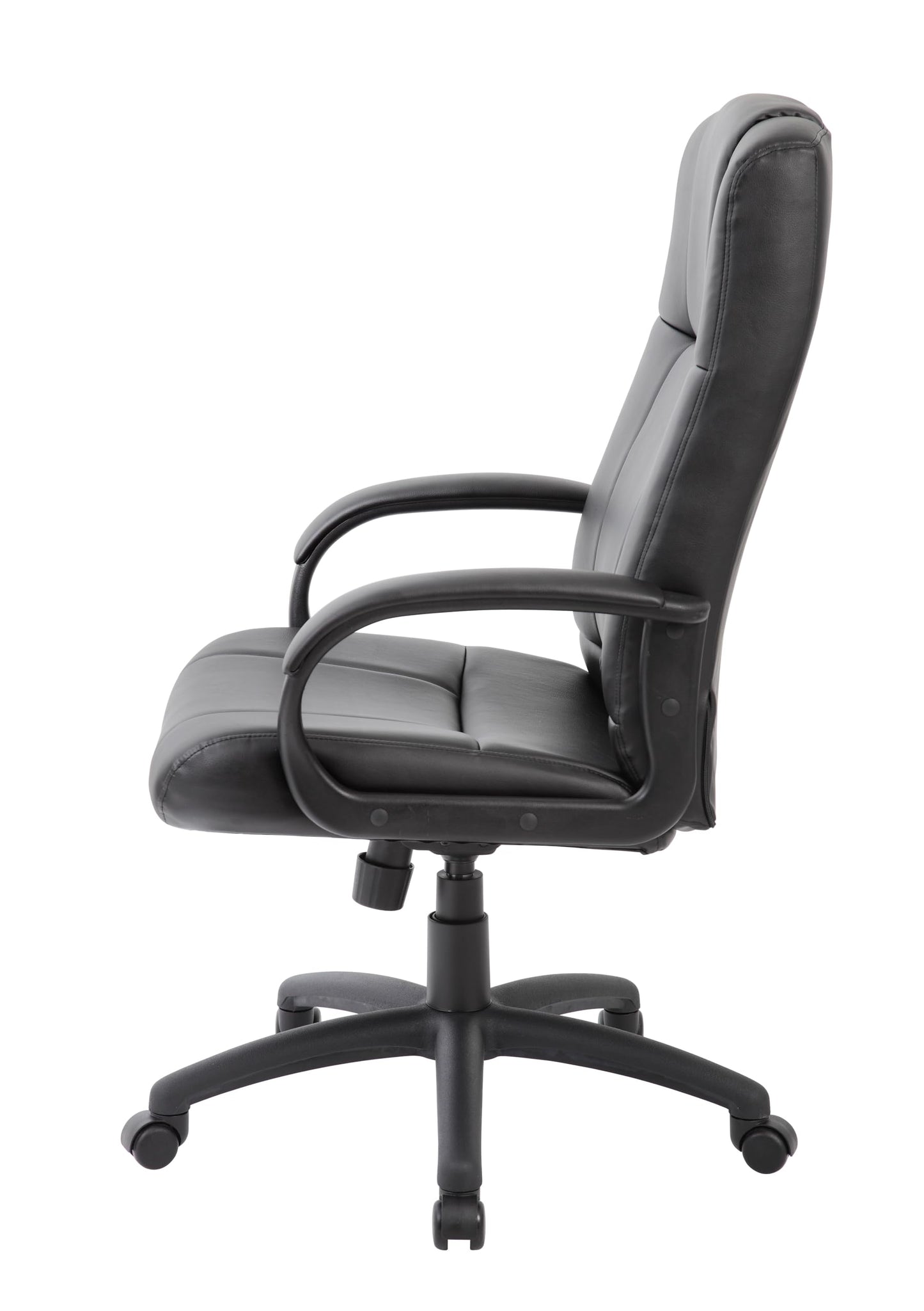 Boss Office Products Caressoft Executive High Back Chair in Black, High-Back (B7901)