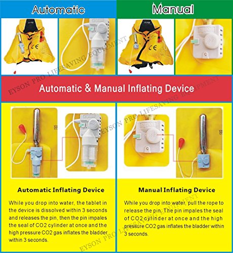 Premium Quality Manual Inflatable Life Jacket Lifejacket PFD Life Vest Flotation Suit Inflate Survival Aid Lifesaving PFD New