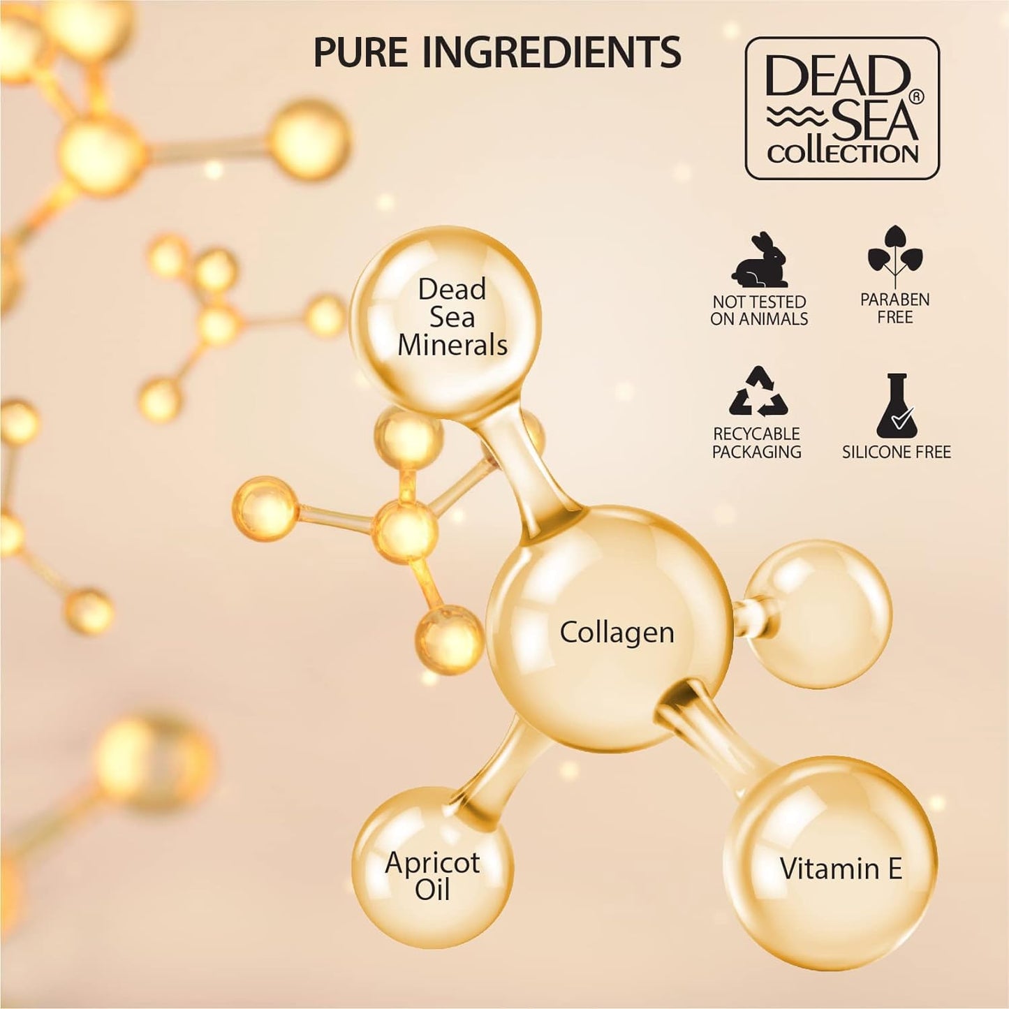 Dead Sea Collection Day Cream for Face with 3X Collagen, Dead Sea Minerals, and Vitamin E - Anti Aging Nourishing Skin Care Mois
