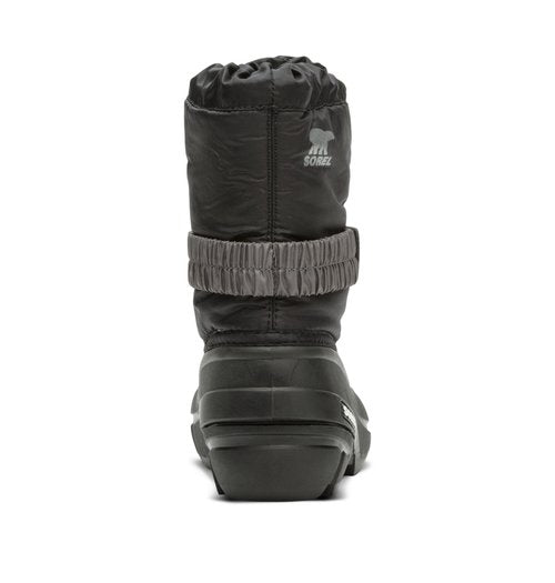 SOREL Children's Flurry Boot - Black, City Grey - 3
