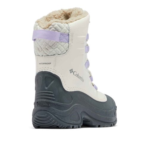 Columbia Youth Bugaboot Celsius Insulated Waterproof Snow Boot, Fawn/Frosted Purple, 6