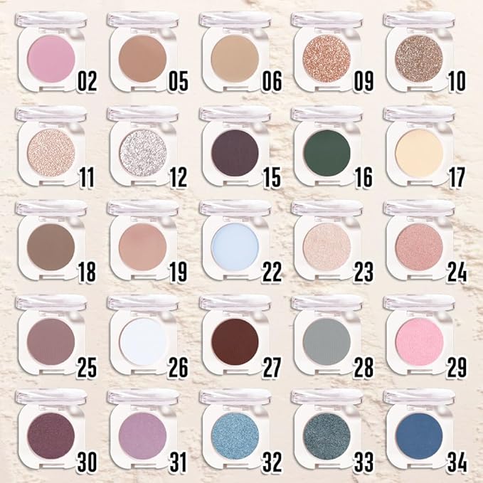 Pearl White Glitter Eyeshadow Palette for Women, Single Monochrome Eye Shadow Makeup, Shiny Pressed Powder, Blendable Natural sombras para ojos, Holographic,Vegan,Travel -11