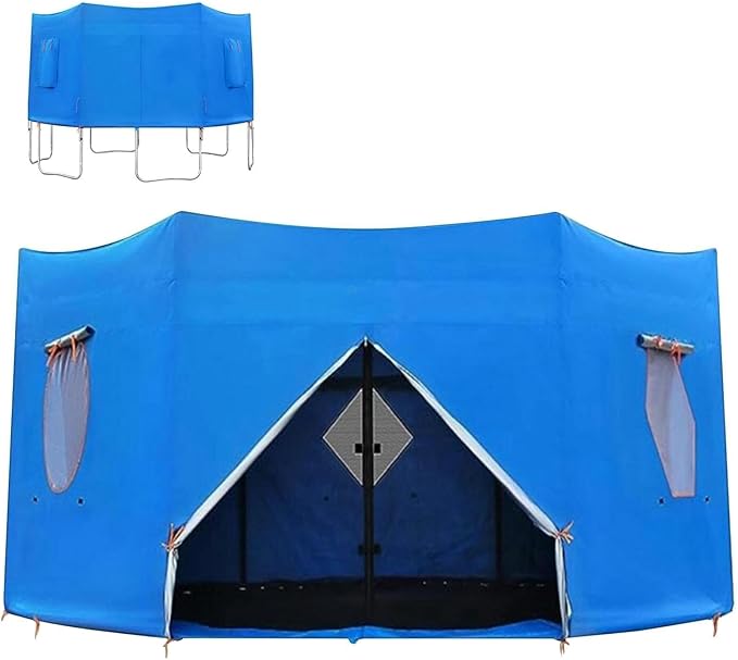 6FT/8FT/10FT/12FT/14FT/15FT Trampoline Tent, Trampoline Tent Cover, Waterproof Oxford Trampoline Canopy, Trampoline Sun Sh...
