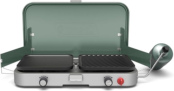 Coleman Cascade Camping Stove Collection – Portable Cooktops with up to 28,000 BTUs & Matchless Lighting, 1/2/3-Burner Opt...