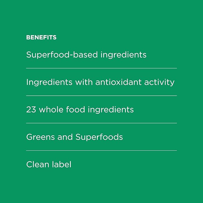 Possible SuperGreens - Superfoods Powder Mix with 23 Whole Food Ingredients - Vegan, Organic, Plant-Based Wellness - Gluten-Free, USDA Organic - Clean Label - 1 Bag, 30 Servings