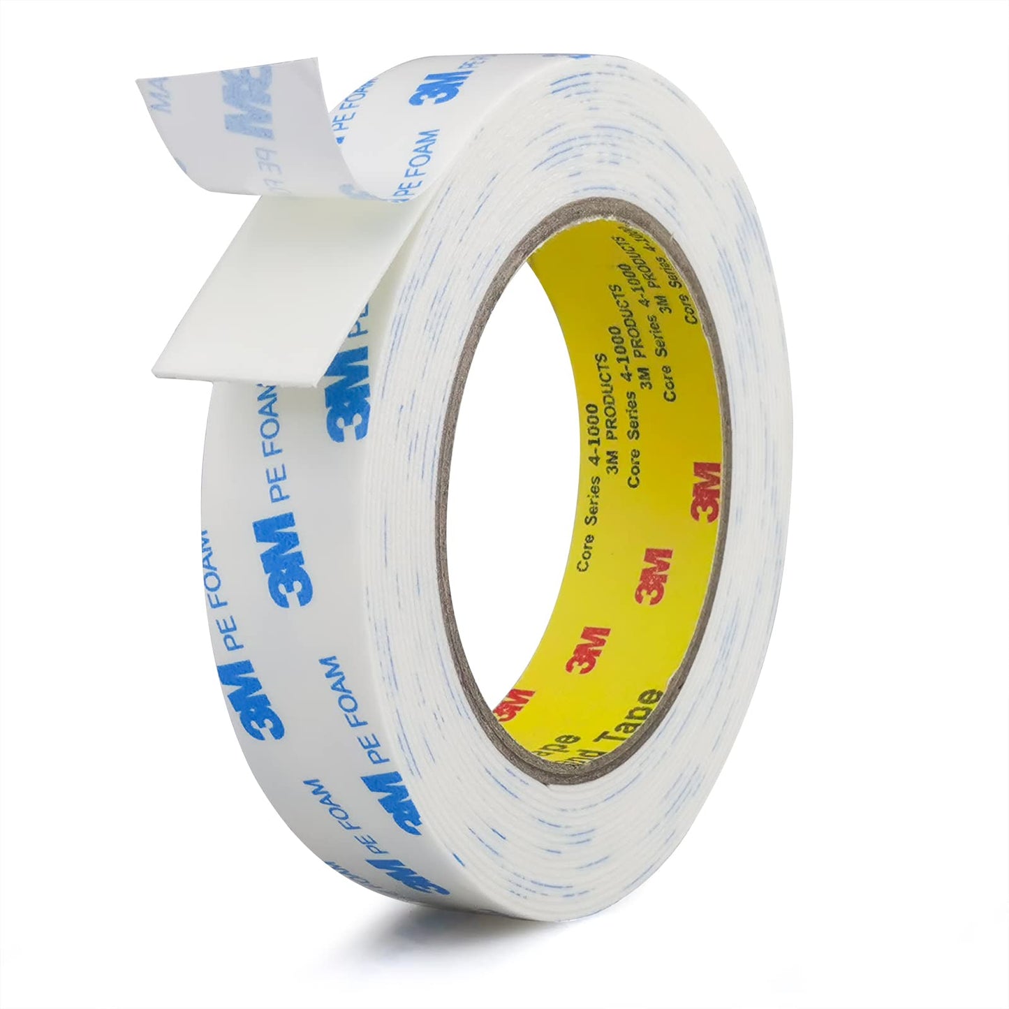 Hasaky Double Sided Tape 1in x 16.5ft, Mounting Tape Heavy Duty, Removeable PE Foam Tape Strips, Strong Adhesive Tape Waterproof Free Damage for Paint Wall Picture Hanging Poster