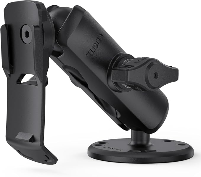 TUSITA Drill-Down Mount with Spine Clip Holder Compatible with Garmin Handheld GPS