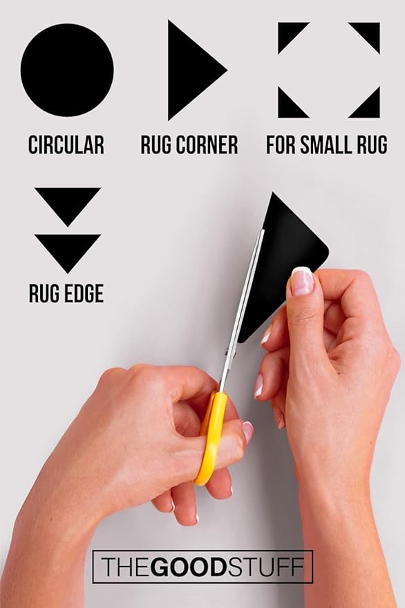 Anti Skid Corner Grippers - 12 Pack Super Strong Rug Corners to Hold Rugs Down