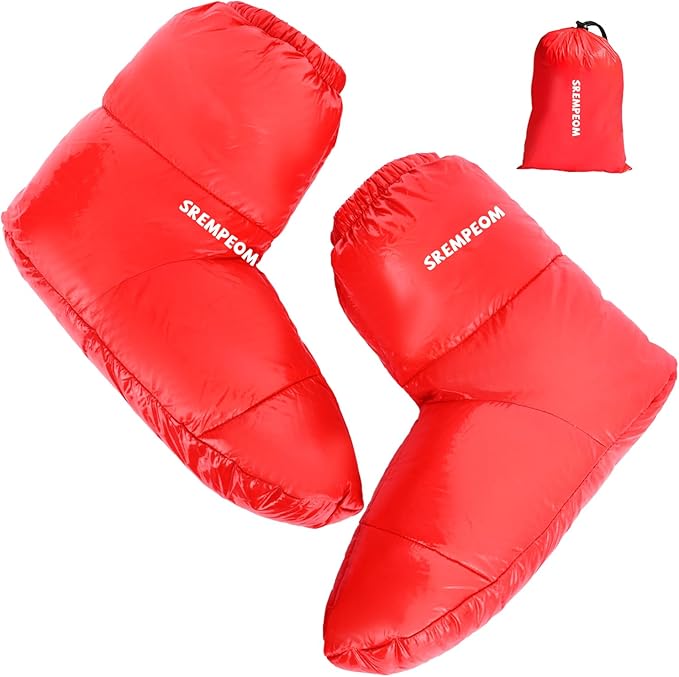 [Upgraded] Ultralight Winter Camping Booties Warm Socks Sleeping Sock for Men & Women,Water-Resistant Warm Soft Cozy for C...