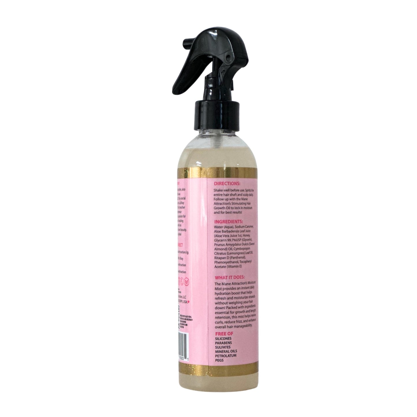 The Mane Attractions Nourishing Daily Hair Growth Moisture Mist for ALL Hair Types, Lightweight Moisturizer for Thicker, Longer