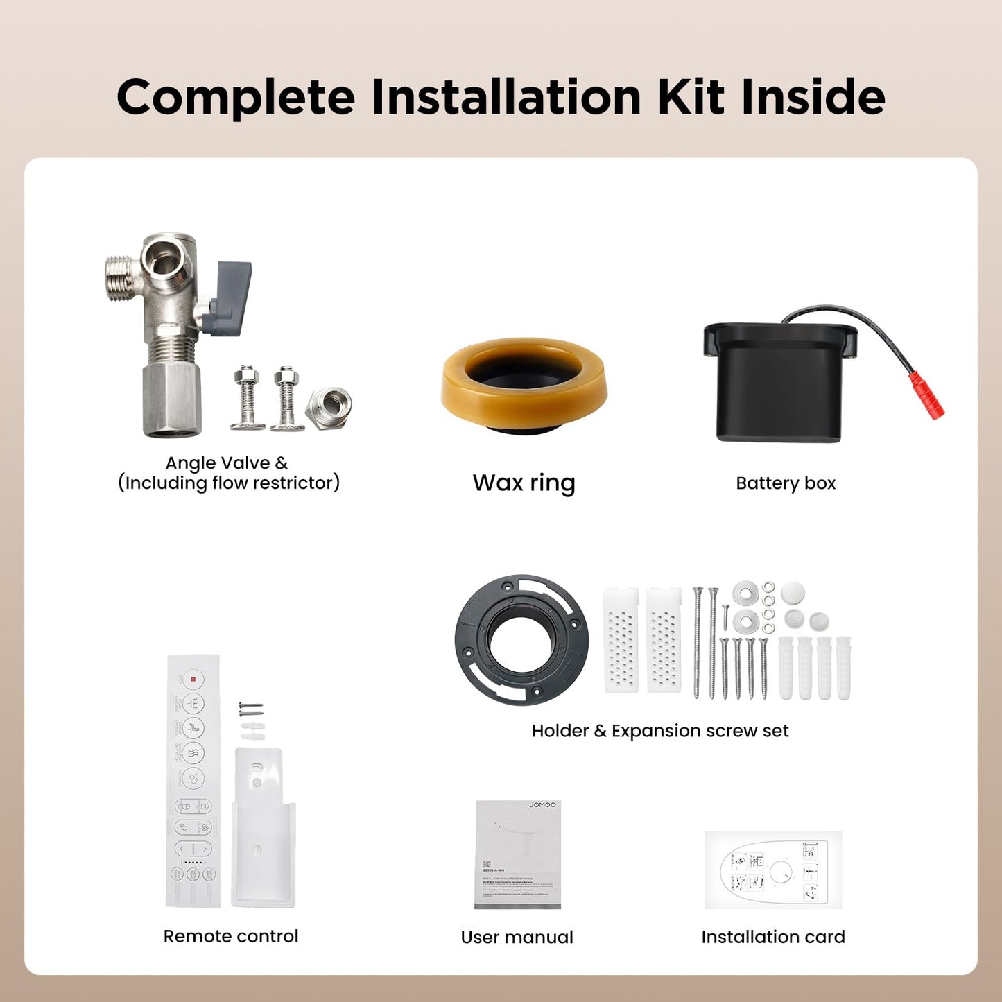 JOMOO Smart Toilet with Built in Bidet, One Piece Bidet Toilet with Heated Seat, Warm Water, Auto Flush, Dryer, Auto Open/Close Lid, Built in Toilet with Bidet, 12" Elongated Smart Toilets